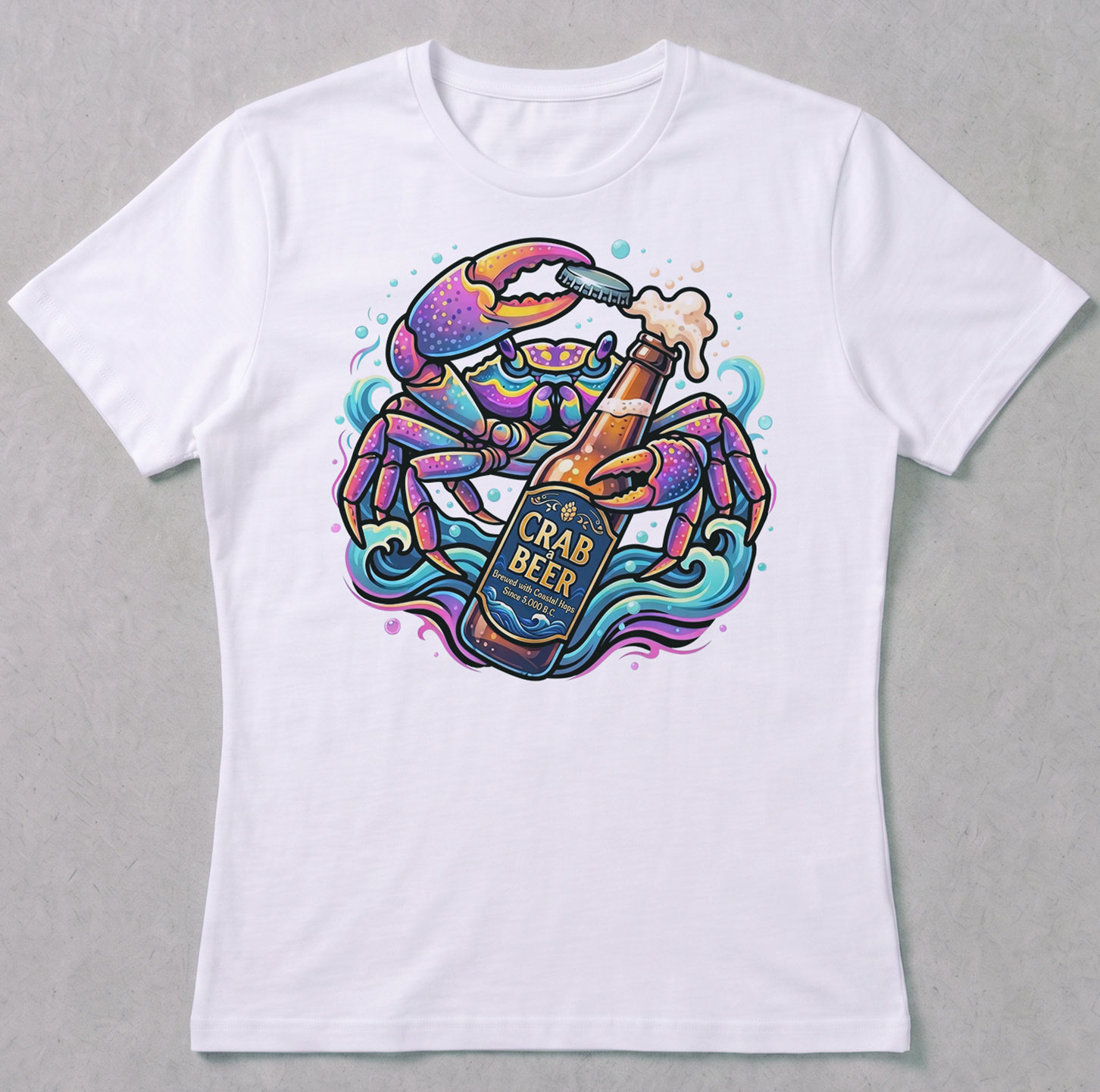 Crab a Beer - Camiseta feminina