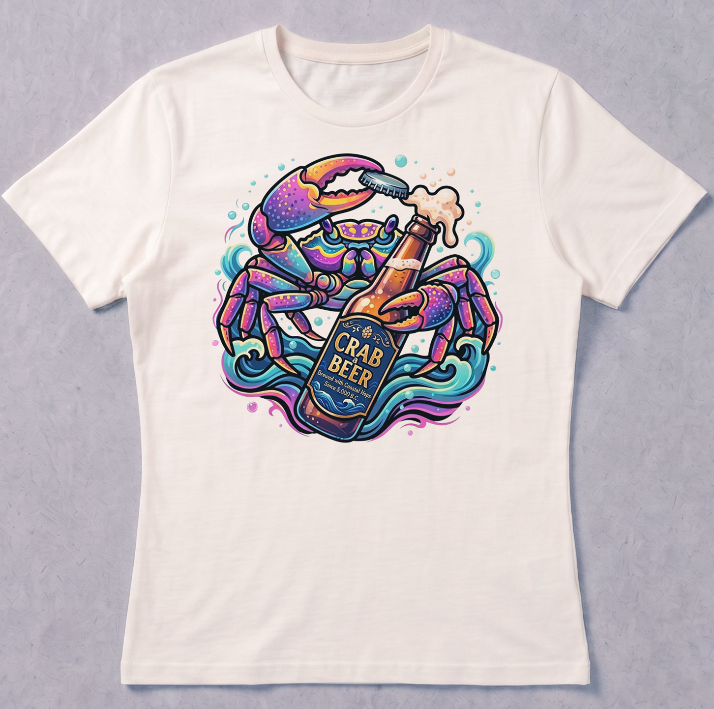 Crab a Beer - Camiseta feminina