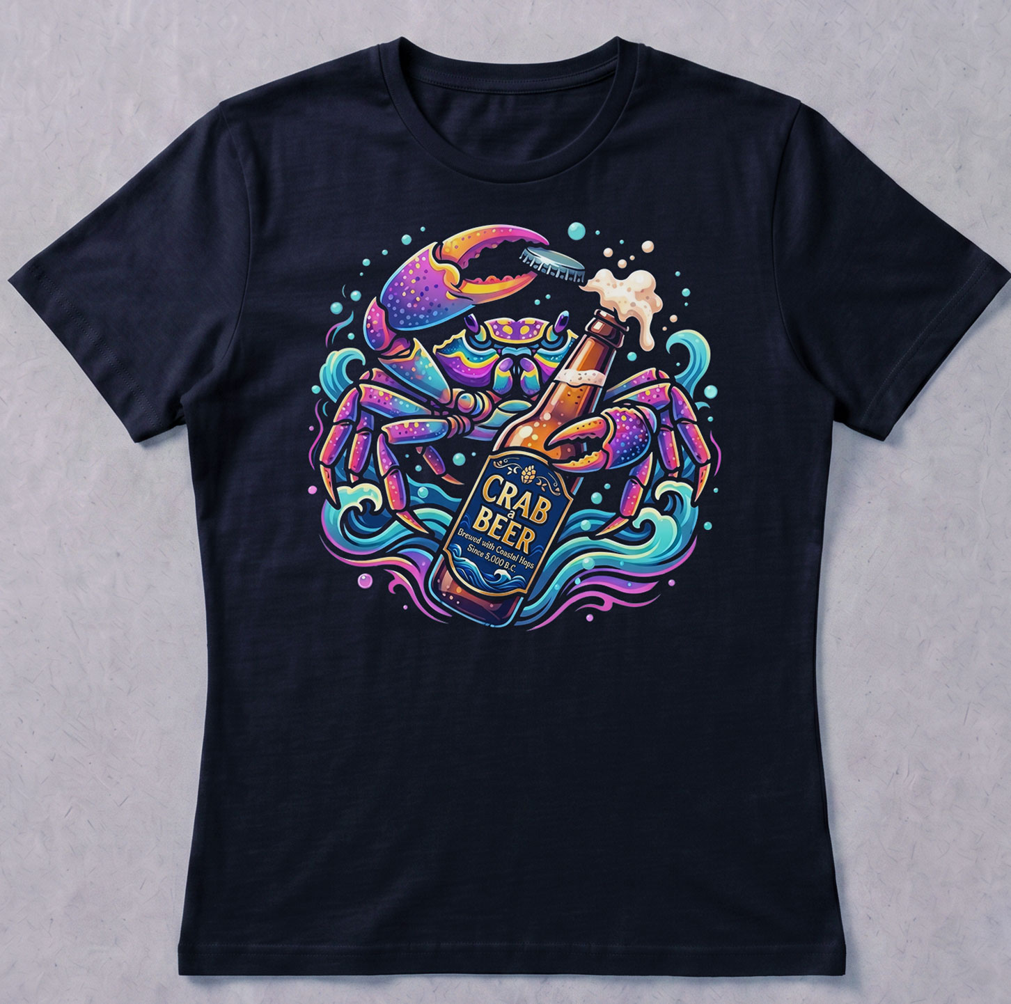 Crab a Beer - Camiseta feminina