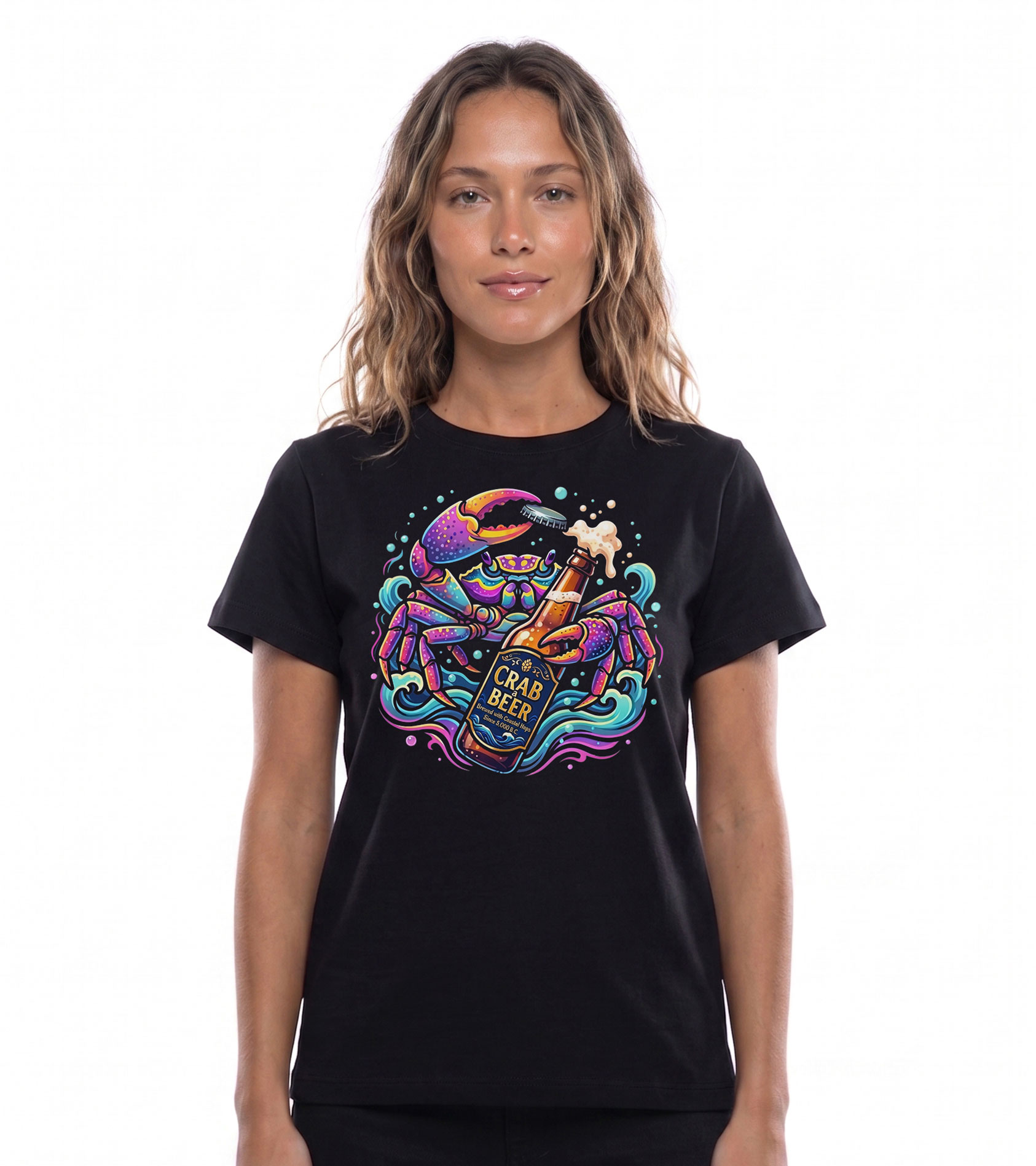 Crab a Beer - Camiseta feminina