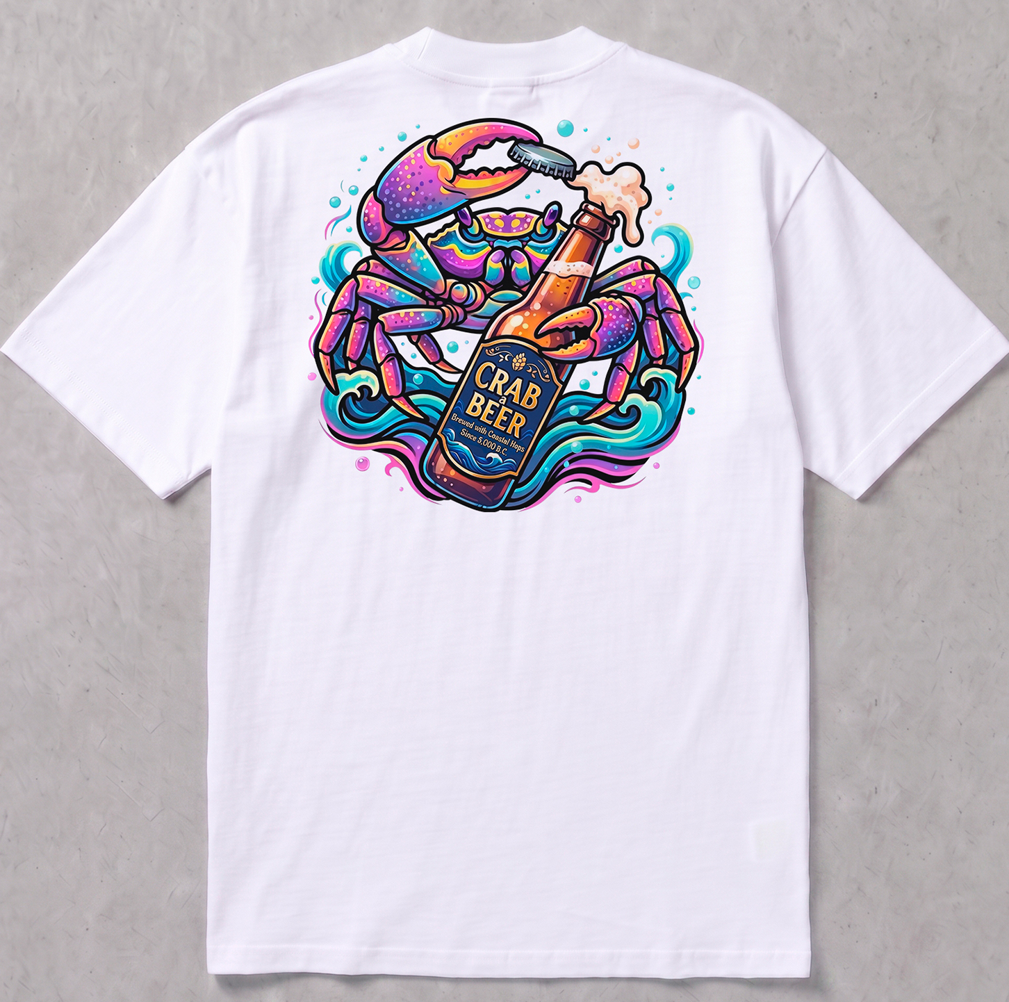 Crab a Beer - Camiseta Oversized