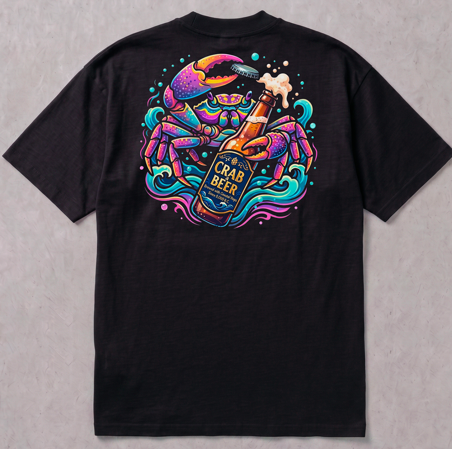 Crab a Beer - Camiseta Oversized